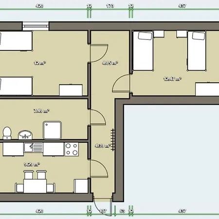 4 Bett Monteurwohnung In Zeithain