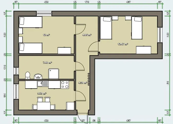 4 Bett Monteurwohnung In تْسيتهاين